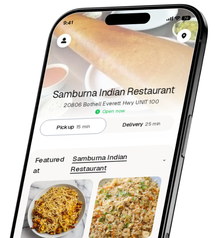 Samburna Indian Restaurant app preview